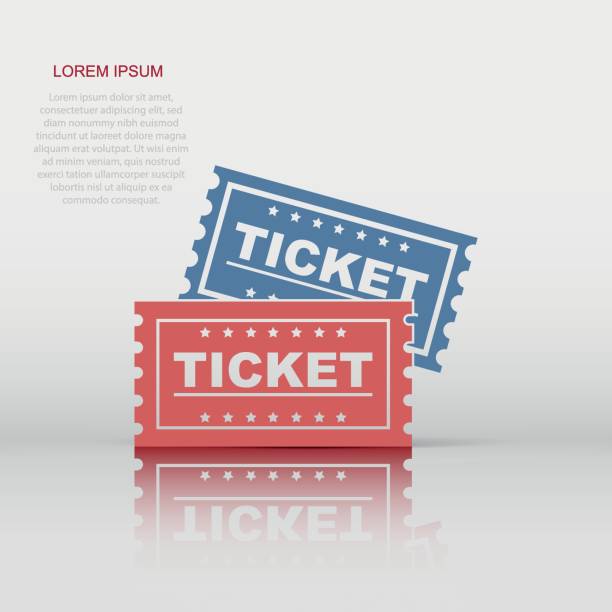 istock Ticket icon in flat style. Admit one illustration pictogram. Access business concept. 1482950897