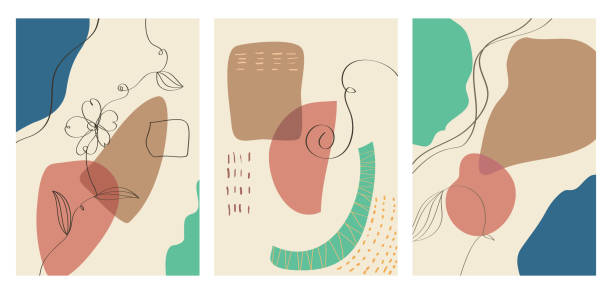 istock hand drawn various shapes and objects. set of doodle Abstract contemporary modern trendy 1482967079