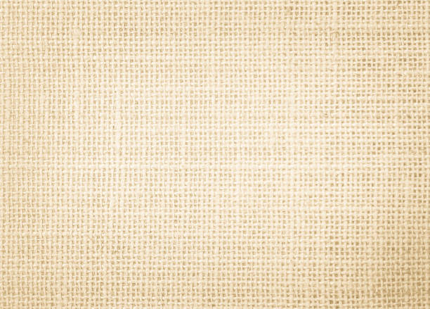 istock Detailed woven fabric texture background mesh pattern light beige color blank. Jute hessian sackcloth burlap canvas Natural weaving fiber linen and cotton cloth texture as clean empty for decoration. 1482970978