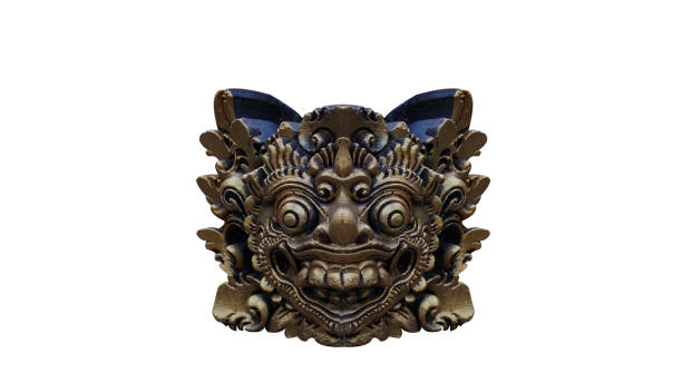 istock Balinese relief with white background stock photo 1482973243