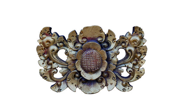 istock Balinese relief with white background stock photo 1482973306