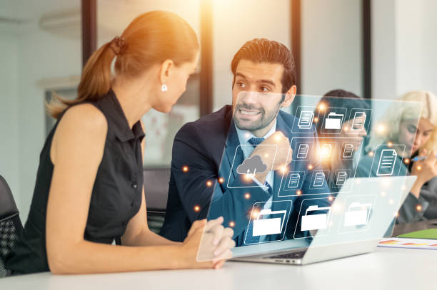 istock Business team review procedures through documents containing checkbox lists, rules of conduct concepts, rules and policies, company regulatory documents, terms and conditions. 1482976186