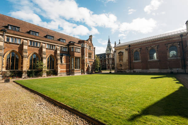 istock Great view on yard in Cambridge, UK England 1482989911
