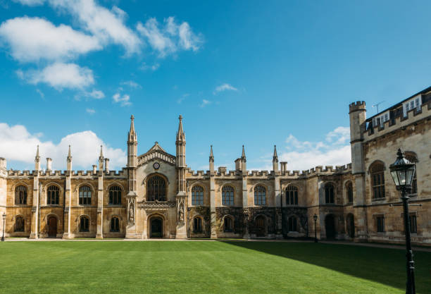 istock Great view on yard in Cambridge, UK England 1482989968