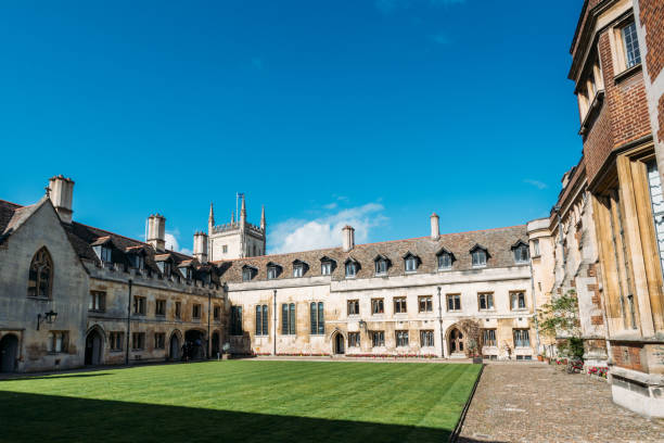 istock Great view on yard in Cambridge, UK England 1482989992