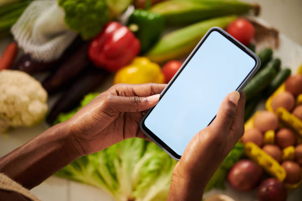 istock Woman Ordering Groceries Delivery 1482990594