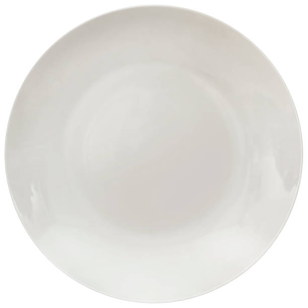 istock Soup White Round Porcelain Plate Isolated on White Background 1482995747