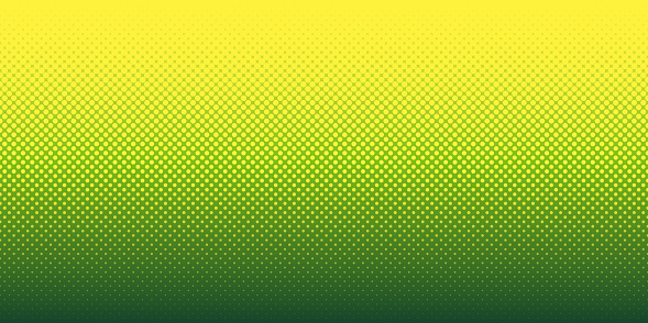 Modern and trendy background. Halftone design with a lot of dots and beautiful color gradient. This illustration can be used for your design, with space for your text (colors used: Orange, Yellow, Green). Vector Illustration (EPS file, well layered and grouped), wide format (2:1). Easy to edit, manipulate, resize or colorize. Vector and Jpeg file of different sizes.