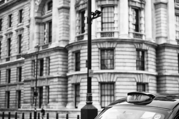 Taxi at Whitehall Place, London - England.