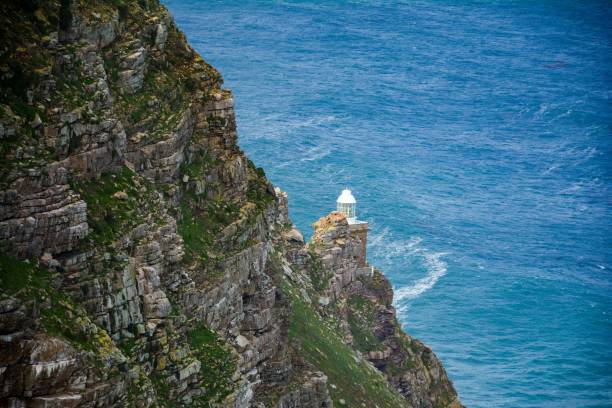 istock Lighthouse on a cliff overlooking the tranquil ocean in Cape Point, South Africa. 1483007443