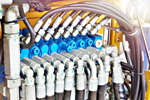istock Hoses of hydraulic 1483019183