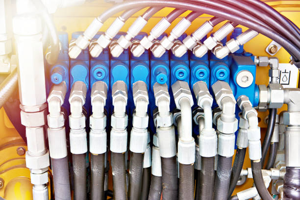 istock Hoses of hydraulic 1483019413