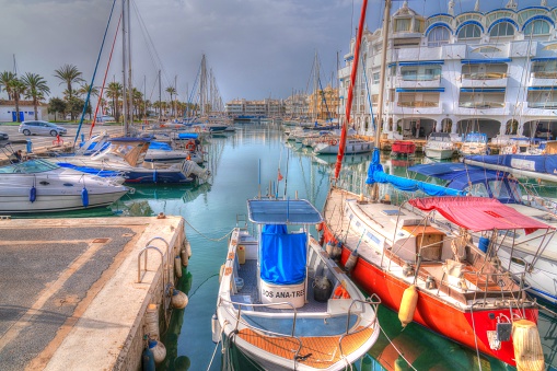 Boats and yachts with luxury apartments Benalmadena, Spain, Costa Del Sol on Friday 24th February 2023