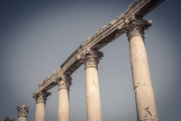 colonnade in the ancient city of Jerash in Jordan