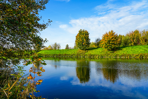 Landscape at the Datteln-Hamm Canal near Hamm.