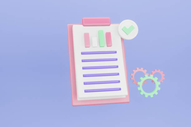 3d clipboard with business idea goals on project plan, fast progress, analytics icon. Clipboard paper with Data analytics and target, SEO optimization, business strategy, graph analytic. 3d rendering portapapeles 3d con objetivos de ideas de negocio en el plan del proyecto, progreso rápido, icono de análisis. papel portapapeles con análisis de datos y objetivo, optimización seo, estrategia comercial, análisis de gráficos. renderizado 3d