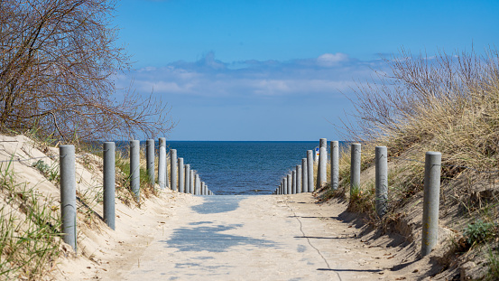 beach path on the beach baltic sea 02