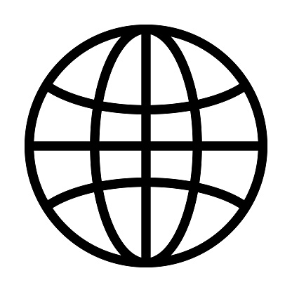 Global Vector Thick Line Icon For Personal And Commercial Use.