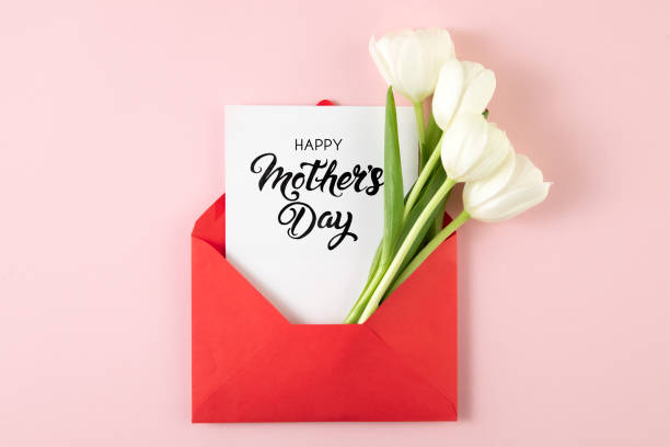 istock Tulips with Mother's Day Greeting Card 1483035479