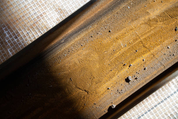 istock A rusty metal channel close-up lies on a vapor barrier. Surface rust removal 1483041668