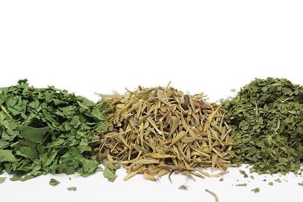 istock Close up on piles of various herbs 148304676