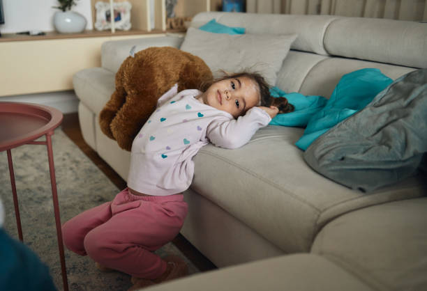 istock Small girl with chickenpox 1483047545