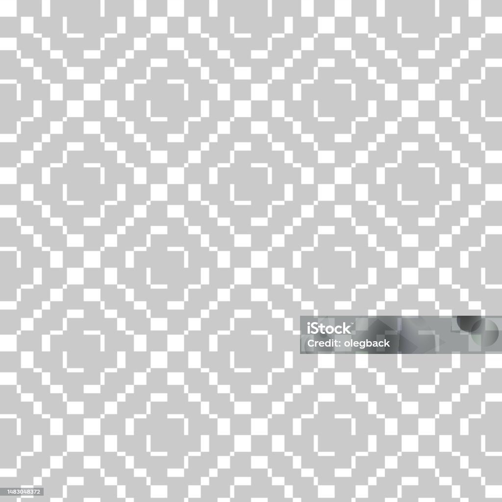 Grey Blocks Vector Seamless Pattern Of Grey Blocks Vector Illustration Abstract Texture ...