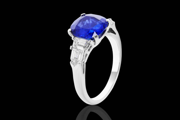 istock sapphire engagement ring, jewelry with blue diamond and gemstones diamonds 1483053546