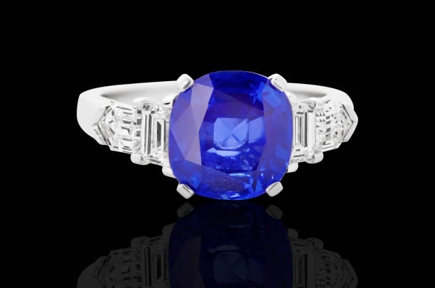 istock sapphire engagement ring, jewelry with blue diamond and gemstones diamonds 1483053549