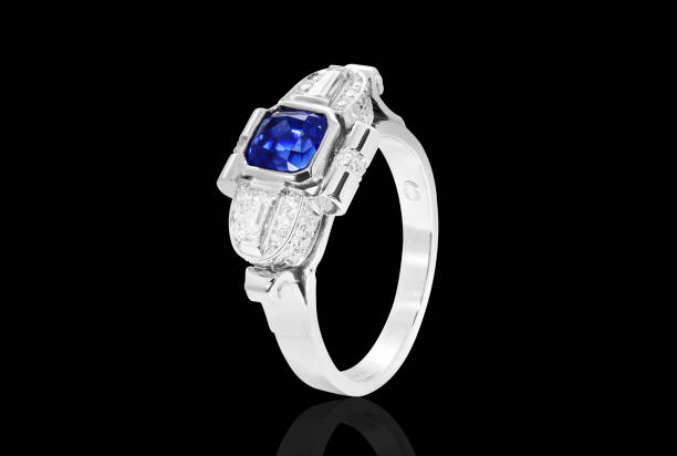 istock sapphire engagement ring, jewelry with blue diamond and gemstones diamonds 1483053551