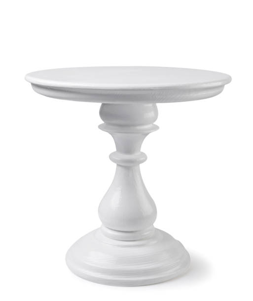 istock Wooden stand on a white background. Isolated 1483058639