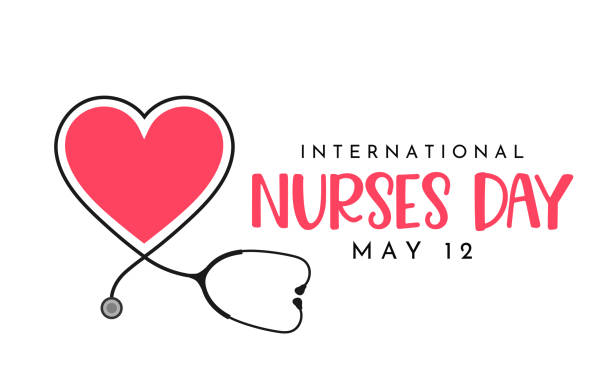 International Nurses Day card, May 12. Vector International Nurses Day card, May 12. Vector illustration. EPS10 Nurses Day stock illustrations