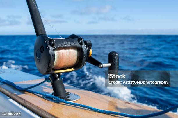 Fishing Equipment On A Fishing Boat In The Ocean Stock Photo - Download Image Now - Close-up, Trawler, Recreational Boat