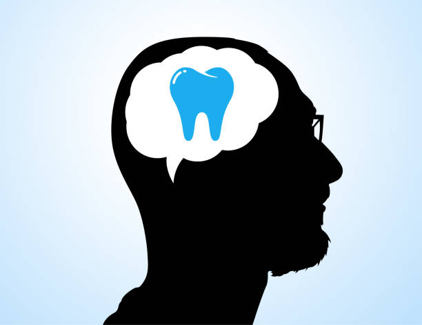 ilustraciones, imágenes clip art, dibujos animados e iconos de stock de dolor y problema dental, dentista... - pensar fuera del cuadro refrán en inglés