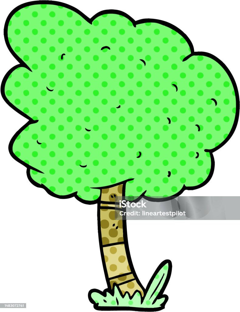 Cartoon Treeview Cartoon Tree Stock Illustration - Download Image Now - Art, Art Product ...