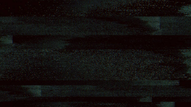 istock Glitch noise static television VFX pack. Visual video effects stripes background, CRT tv screen no signal glitch effect 1483073277