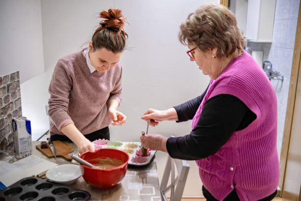 istock Sharing kitchen activities along with recipes and stories 1483074521