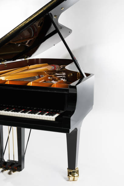 istock Luxury grand piano with open lid 1483077561