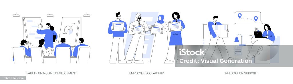 Emmployee Abstract Employee Education Abstract Concept Vector Illustrations Stock ...