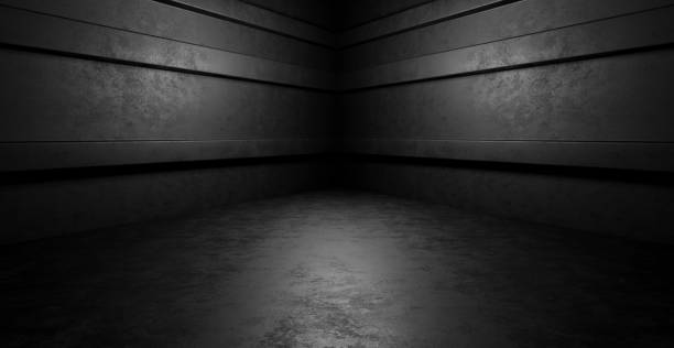 istock SciFi Fantasy Stage Show Garage Rough Grunge Night Tunnel Corridor Empty Virtual Underground Gray Background 1483080544