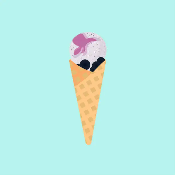 Vector illustration of Delicious icecream