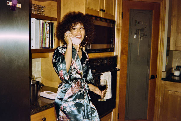 istock Retro Woman at Home - 35mm Film Scan 1483095191