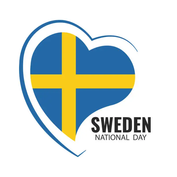 Vector illustration of Sweden National Day