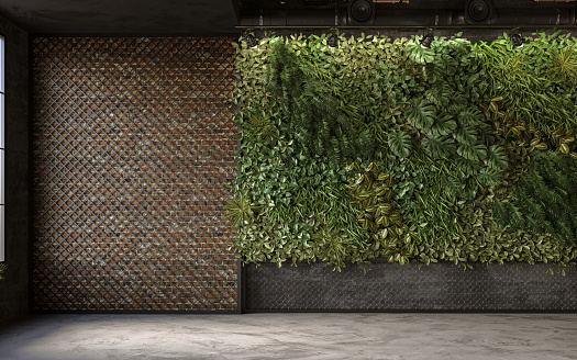 Vertical Green Wall in modern interior design