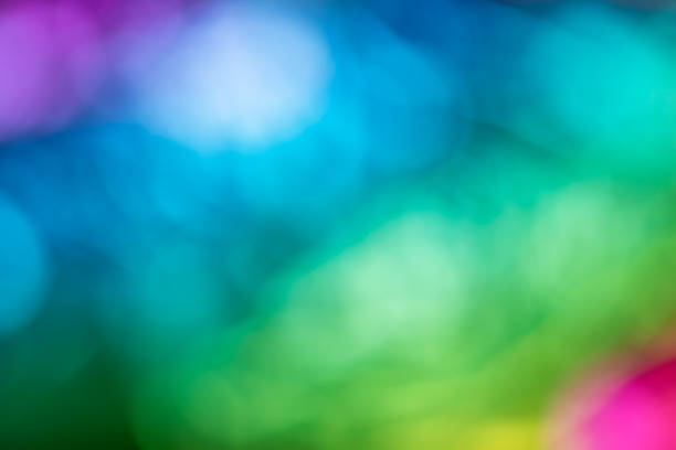 istock Colorful bokeh. Abstract blurred background. Rainbow colors 1483105484