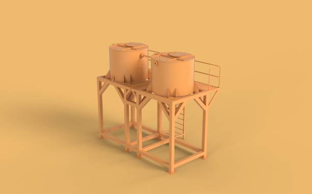 istock Chemical tanks concept 3d image 1483108594