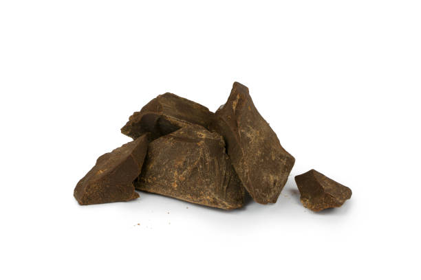 istock Chunks of crushed black chocolate 1483109401