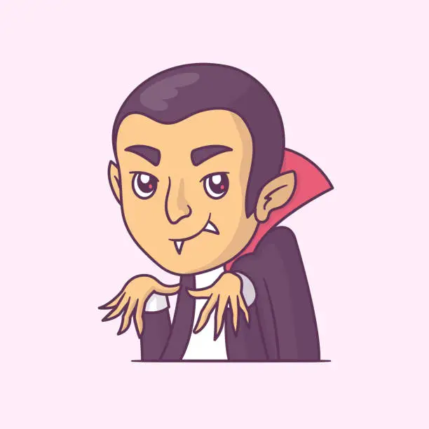 Vector illustration of Dracula