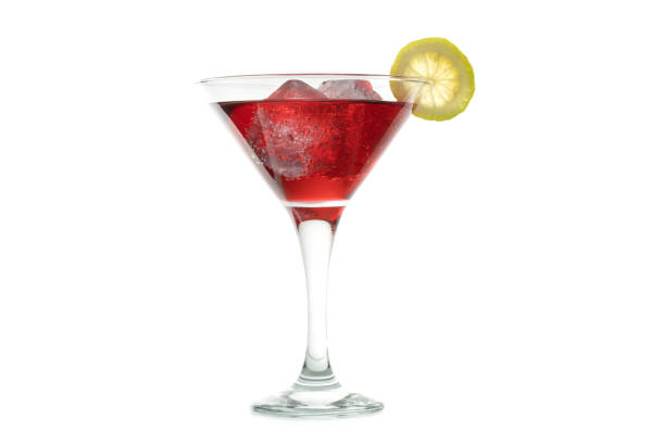 istock Red Lime Cocktail, Classic Cosmopolitan isolated on white. 1483117706