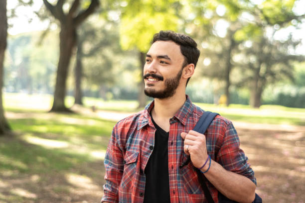istock Young man contemplating on the public park 1483118087